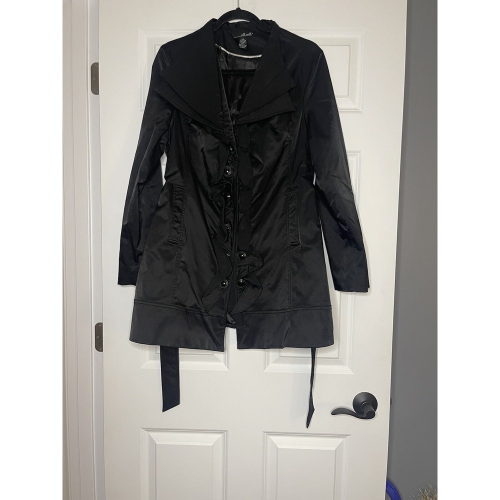 Willi smith Belted Trench coat black large
